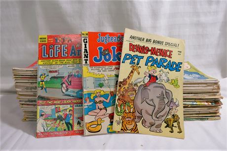 Dennis the Menace, Archie, Jughead Jokes, Little Archie Vintage Comic Books Lot