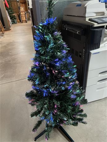4 ft. Pre-Lit Fiber Optic Christmas Tree