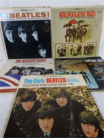 "The Beatles" Albums, 5 Early Beatles Records
