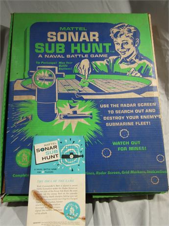 Vintage Sonar Sub Hunt by Mattel