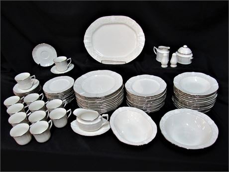 Large Noritake Imperial Lace Ivory China Set - 80+ Pieces