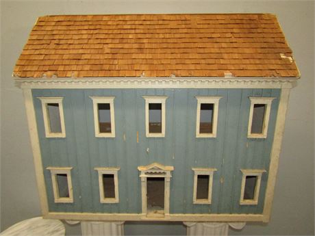 Large Wooden Painted Doll House