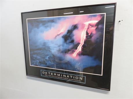 DETERMINATION - Framed Motivational Poster