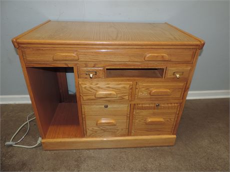 Solid Wood Computer Desk