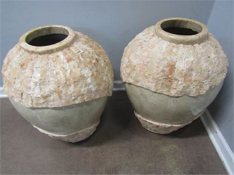 Vintage Mactan Stone Vases
