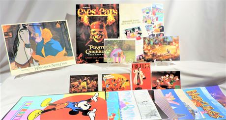 Walt Disney Eyes & Ears Cast Newsletters / Classic Collection Book / Post Cards