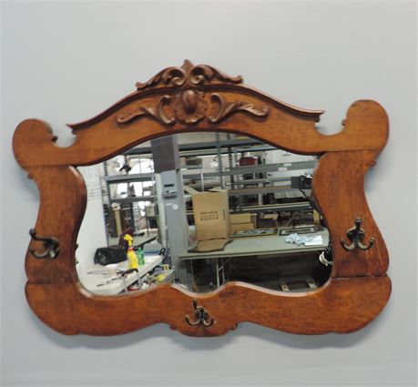 Rustic Style Solid Wood Mirror