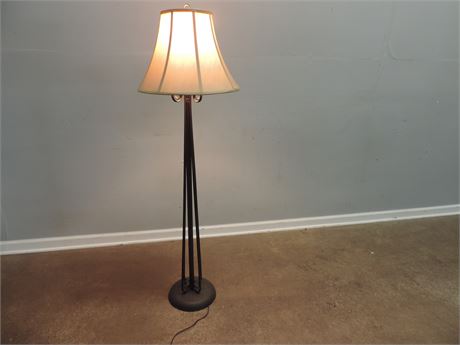 Traditional Metal Base Floor Lamp