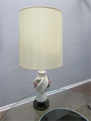 Capodimonte Style Rose Lamp
