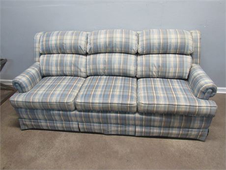 Nice Plaid Sofa