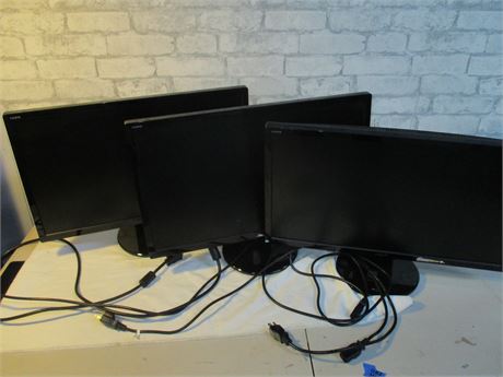 Set of Three Asus 23'' Monitors in Working Condition