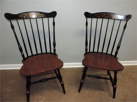 Hitchcock Harvest Windsor Maple Dining Chair / Pair