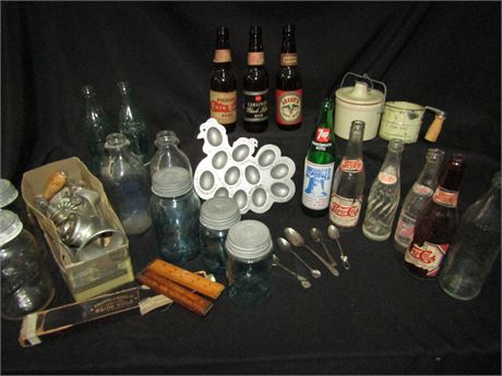 Antique Jars and Bottle Collection
