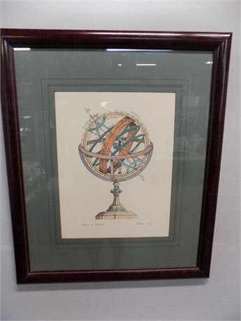 Large Sphere De Ptolome Print