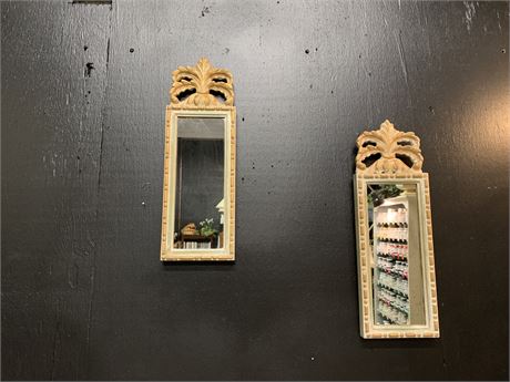Decorative Narrow Resin Cast Mirror