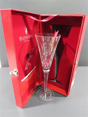 WATERFORD Crystal 12 Days of Christmas Collection 6th Edition Champagne Flute