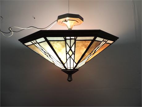 Tiffany Style Hanging Ceiling Stain Glass Lamp
