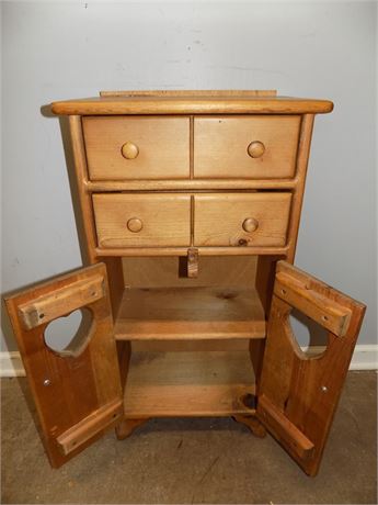 Amish Wood Pantry Storage Cabinet