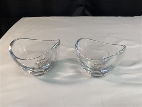 NAMBE Lovebirds Crystal Glass Bowls