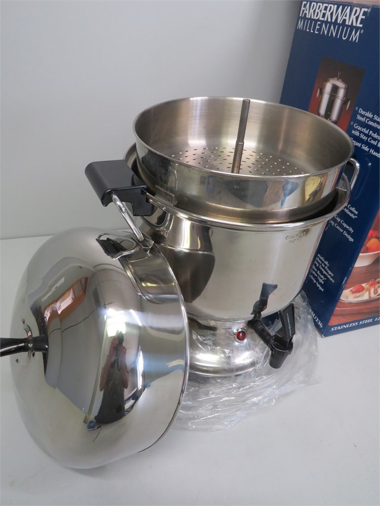 Farberware Millennium Stainless Steel 12-36 Cup Coffee Urn FSU236 Percolator  for sale online