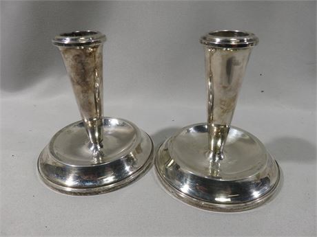 FISHER Weighted Sterling Silver Candlestick Holders