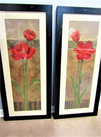 Tulip Flower Wall Art Framed Prints