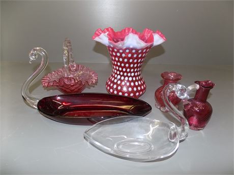Ruby Red Glass Collection
