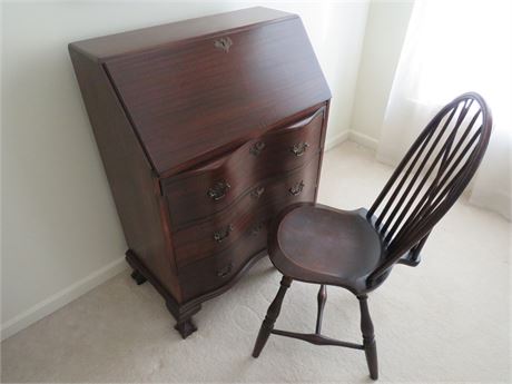 Antique Secretary Desk w/Chair