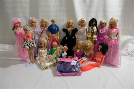 Mattel Barbie Doll Lot / Ken / Skipper