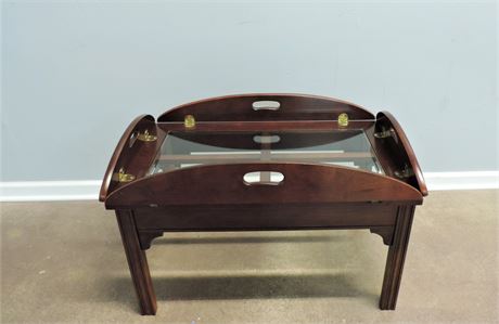 Vintage Chippendale Style Butler's Tray Table