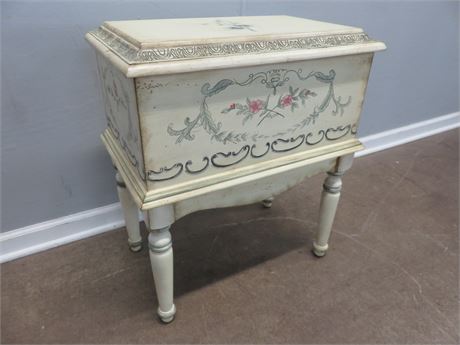 Hand-Painted Asian Style Trunk Table