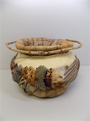 Native American Fur Basket