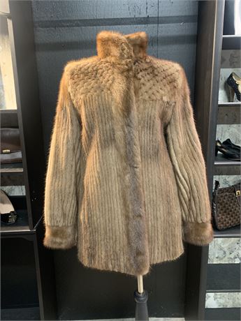 Vintage Fur Knitted Mink Jacket