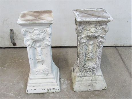 2 Matching Concrete Pedestals