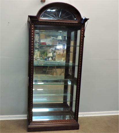 Gorgeous Lighted Curio / China / Display Cabinet