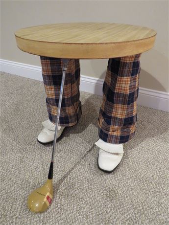 Golfer Legs Novelty Side Table