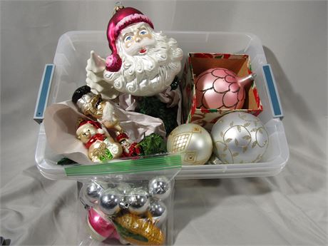 Vintage Christmas Bulbs and Decorations, wide Range of Sizes