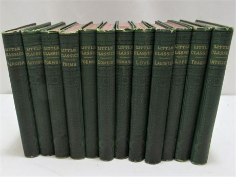 Antique 1875 Vintage Books - 12 Volumes of Little Classics
