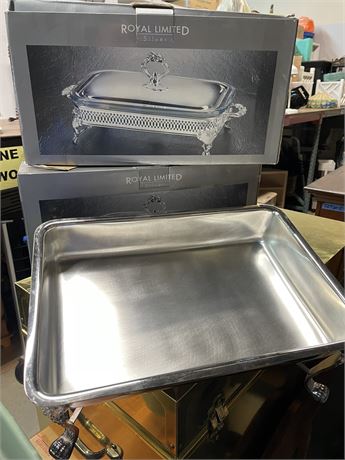 ROYAL LIMITED Silver Plated Food Warmers