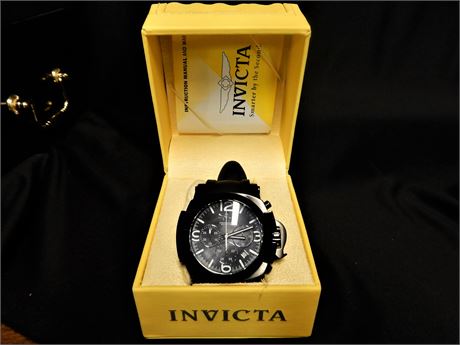 Invicta Men's Watch 22279 Coalition Forces Chronograph MOP Dial Rubber Strap