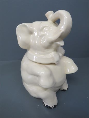 Ceramic Elephant Cookie Jar