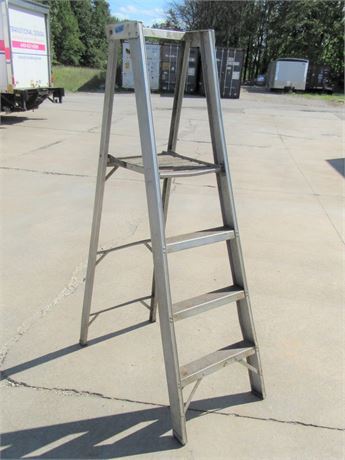 Aluminum Work Platform Step Ladder