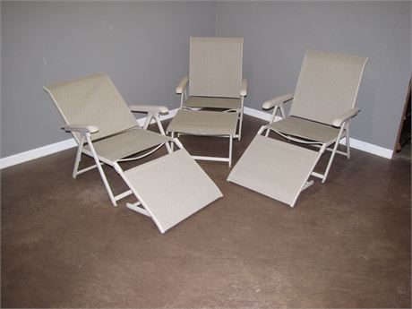 Folding Lawn Chairs for Relaxation or possibly Sun Bathing