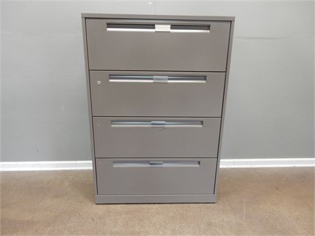 Steelcase Grey Lateral 4-Drawer Filing Cabinet