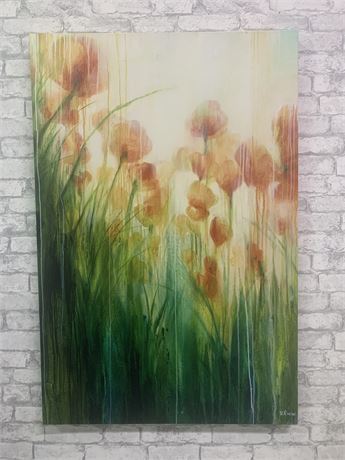 “Poppy Field “ Floral Canvas