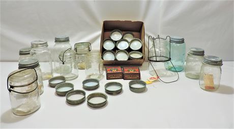Vintage Mason, Brockway, Atlas, Mom's, Ball, Presto Supreme Canning Jars