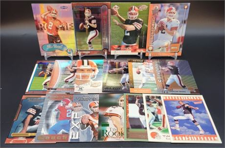 Tim Couch Rookie and Insert 17 Football Card Lot Cleveland Browns #1 Pick 1999