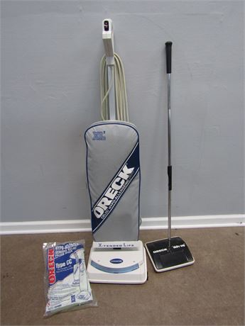 Oreck XL2 Vacuum Cleaner and Tidy Up Carpet Sweeper, Extra Bags