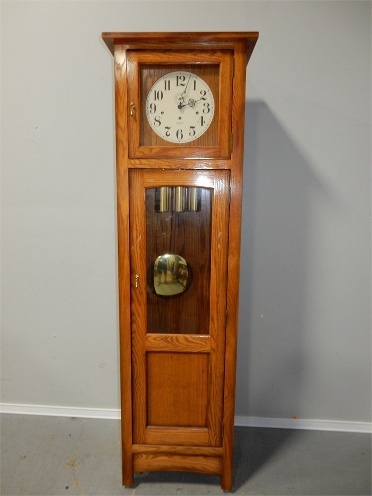 Transitional Design Online Auctions Grandfather Clock / New England
