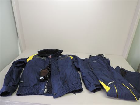 SPYDER Waterproof Jacket and Pants/ Men's Large / Goggles